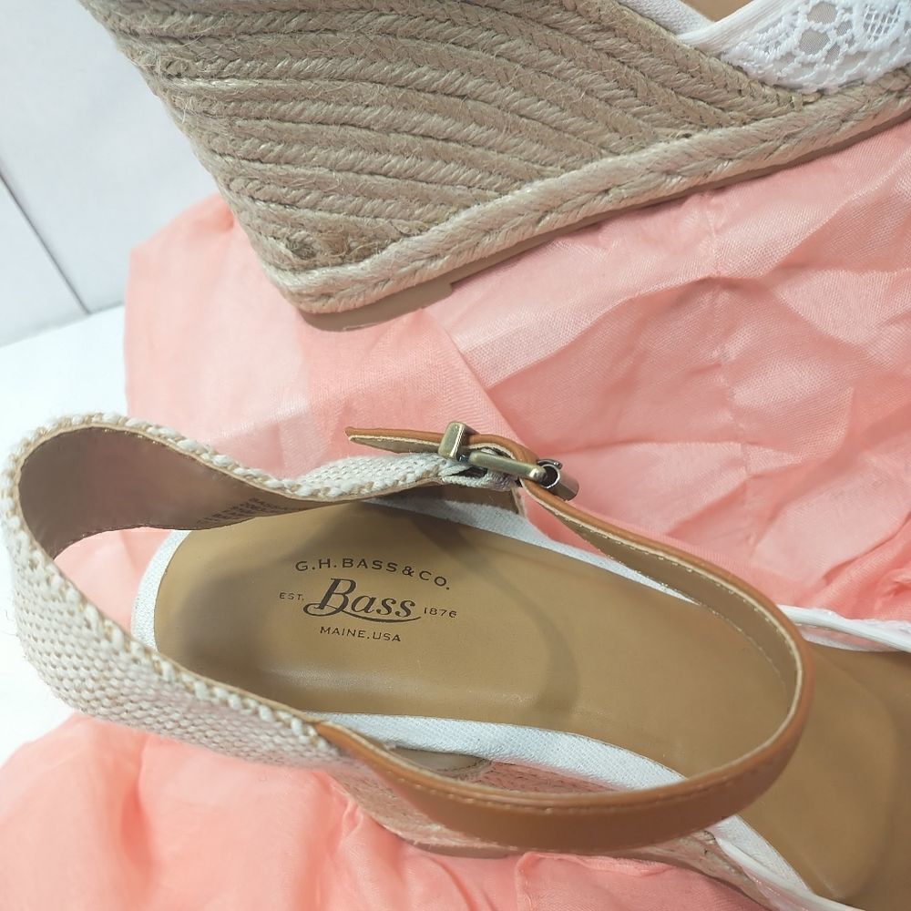 G.H. Bass & Co. Karen wedge sandals SZ 9.5M - Picture 2 of 11
